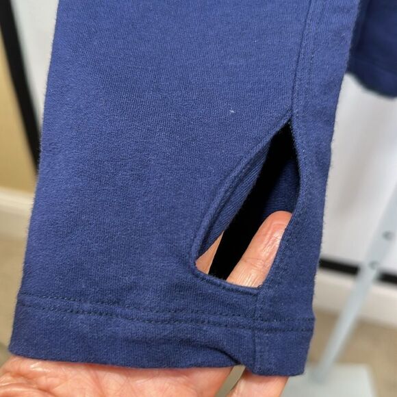 SPLITS59 Women's Draped Open Front Cardigan Jacket Blue Size Medium - Picture 4 of 11